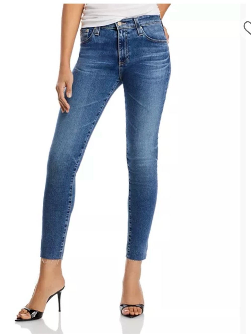 Ag Adriano Goldschmied Skinny Jeans in Blue Wash